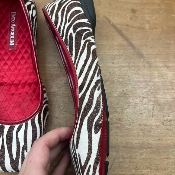 Enzo Angiolini zebra print flats s - Picture 4 of 4